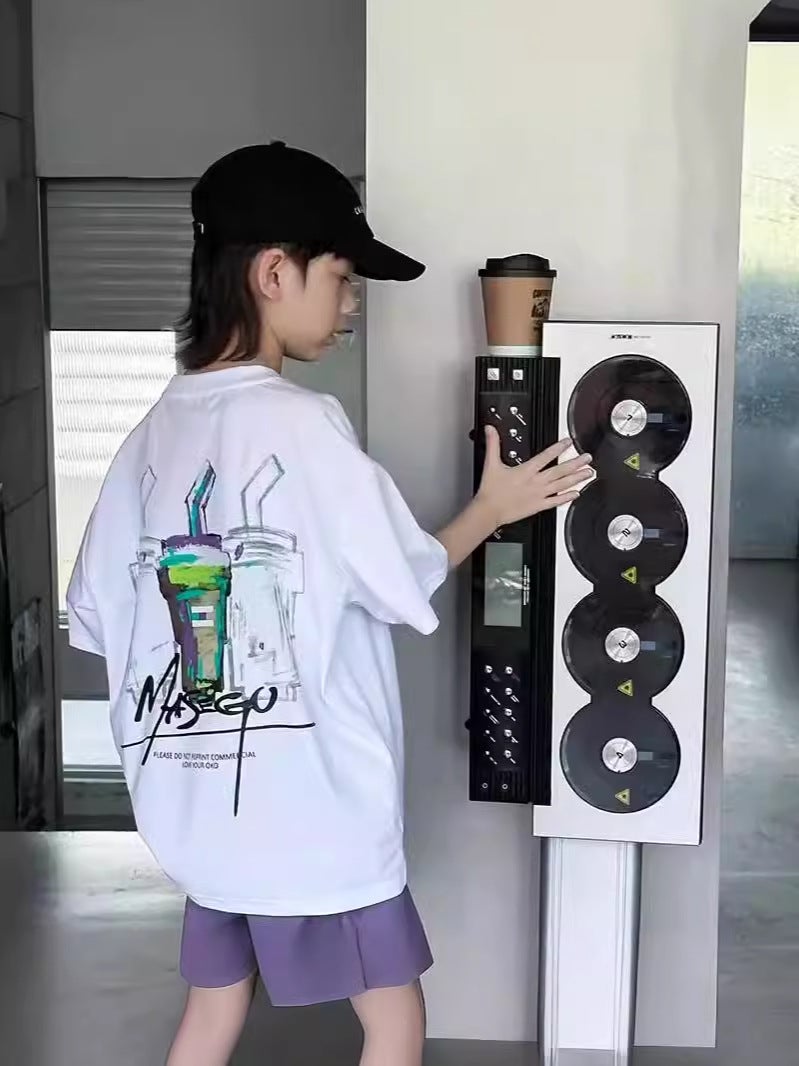 Children'S Pure Cotton Short-Sleeve T-Shirt 2026 New Model Summer Fashion Round Neck Trendy T-Shirt For Boys - Image 3