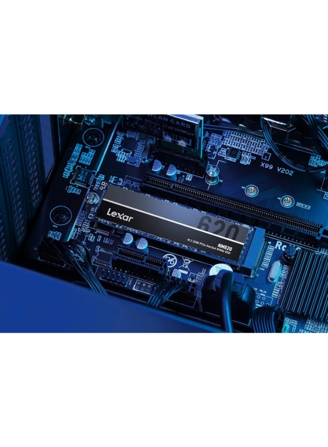 Lexar NM620 512GB SSD, M.2 2280 PCIe Gen3x4 NVMe 1.4 Internal SSD, Up to 3500MB/s Read, 2400MB/s Write, 3D NAND Flash Internal Solid State Drive for PC Enthusiasts and Gamers (LNM620X512G-RNNNG) 512 GB - Image 5