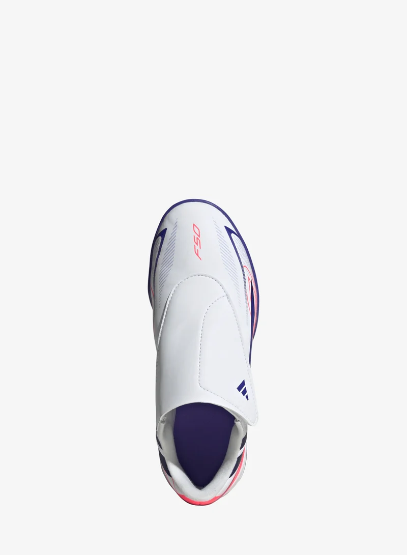 اديداس حذاء كرة قدم ملاعب الترتان للأطفال F50 Hyperfast Club Velcro