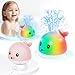 Gigilli Baby Girl Whale Bath Toy Easy Charging Bath Toys for Kids Ages 13 Light Up Bath Fountain Toy 61218 Months Toddler Bath Toy Sprinkler Baby Easter Basket Stuffers Birthday 1 2 3 Gifts - Image 2