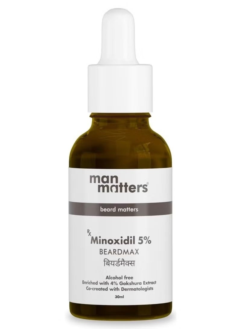Man Matters GrowMax+ Minoxidil 10% with 0.1% Finasteride Hair & Beard Regrowth Serum 30ml