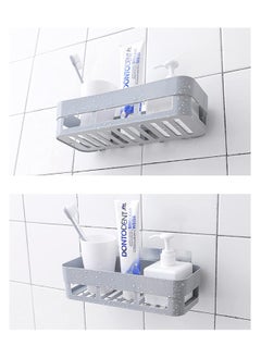 LIMOS Plastic Shower Caddy Set, Stylish White Rack, No Drill Installation, Durable Baskets for Bathroom, Toilet And Kitchen - Enhanced Design (2-Pack)  - Image 3