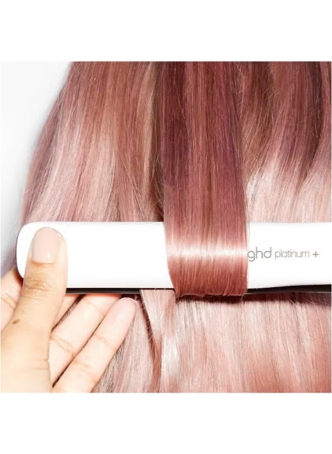 ghd Platinum+ Styler 1" Flat Iron Hair Straightener, Professional Ceramic Hair Styling Tool For Stronger Hair, More Shine, And More Color Protection- White - Image 4