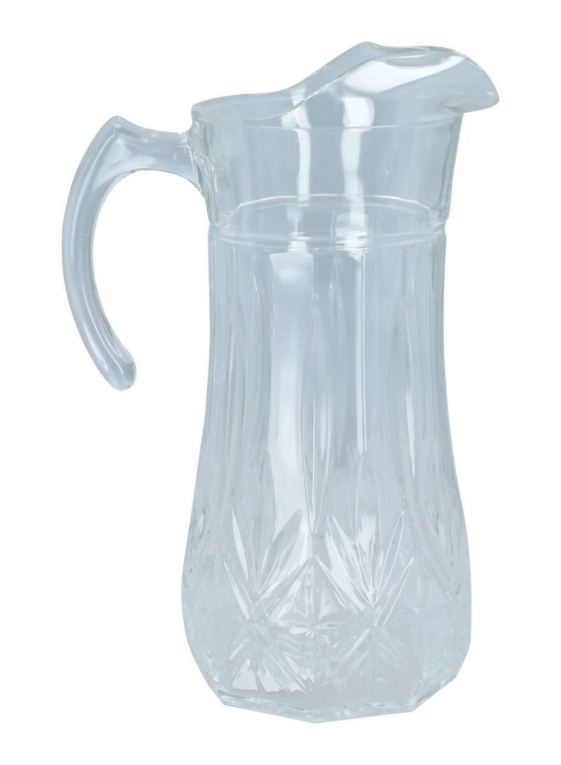 Luminarc Brighton Glass Pitcher Jug With Lid Clear 1.8 Liter