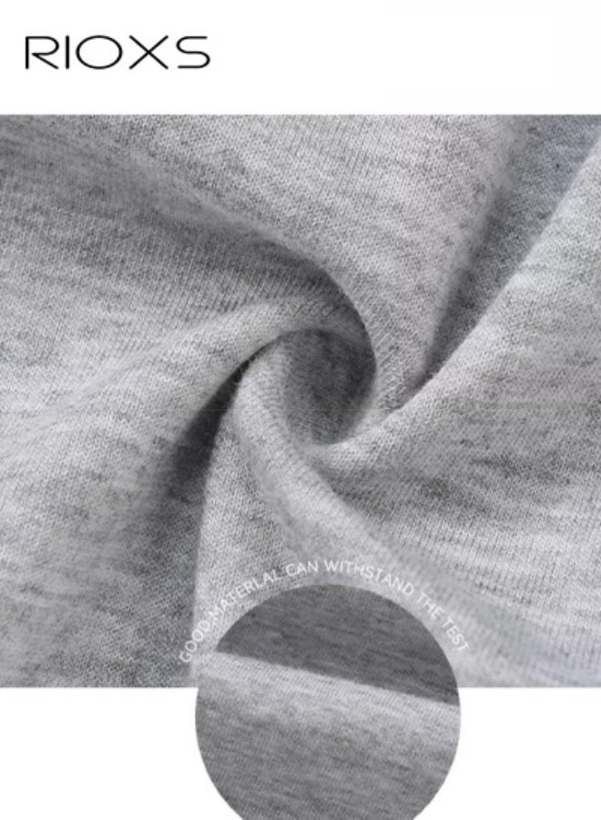 RIOXS Women's Oversized Hoodies, Trendy Loose Fit Sweatshirts for Ladies, Long Sleeve Casual Hooded Pullover Tops with Kangaroo Pocket, Comfortable Winter Fall Outfits Hooded Sweatshirts for Office, Party, School, Running, Sport, Gym and More, Grey - Image 2