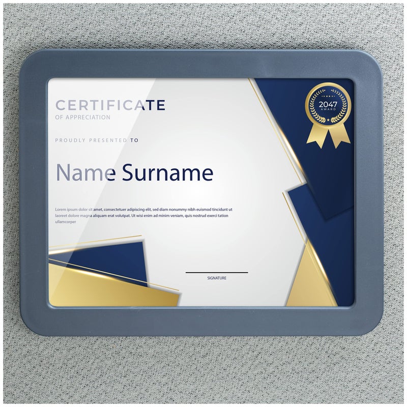 Officemate Verticalmate Certificate Holder, Slate Gray (29172) - Image 1