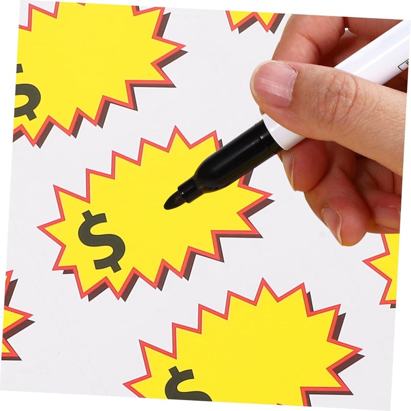 ERINGOGO Retail Store Yard Stickers 10 Sheets of Removable Pp Price Decals Garage Tags Adhesive Backing - Image 4
