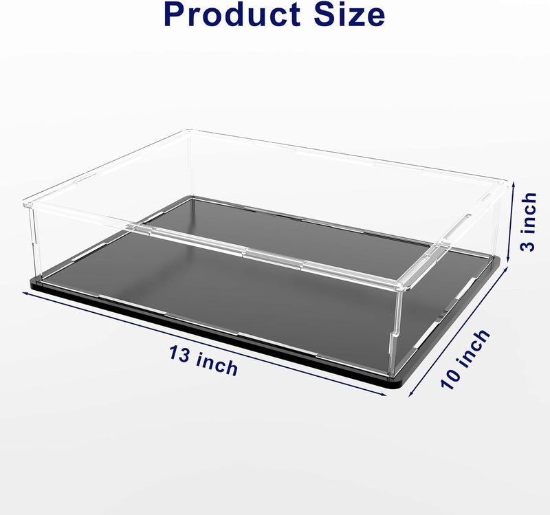TPGP SVENJBB 13x10x3 Inch Clear Acrylic Display Case with Matte Black Base for Collectibles - Image 5