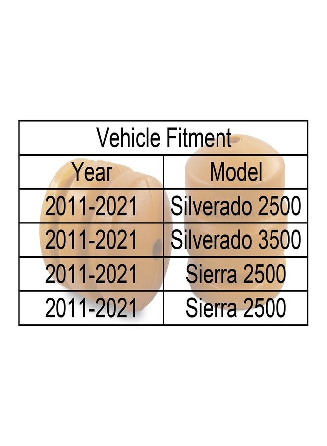 Autoacc Front Bump Stops, Lower Control Arm Jounce Bumpers Compatible with Chevy 2011-2021 Silverado/Sierra 2500 3500 (Pack of 2) - Image 4