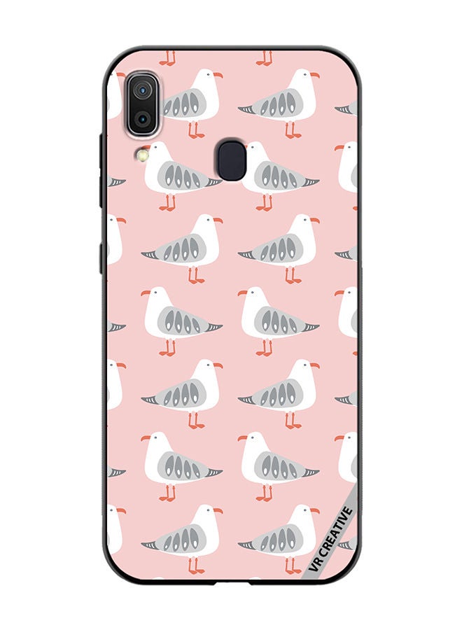 VR CREATIVE Protective Case Cover For Samsung Galaxy A30 Seagull Vector Design Multicolour - Image 1