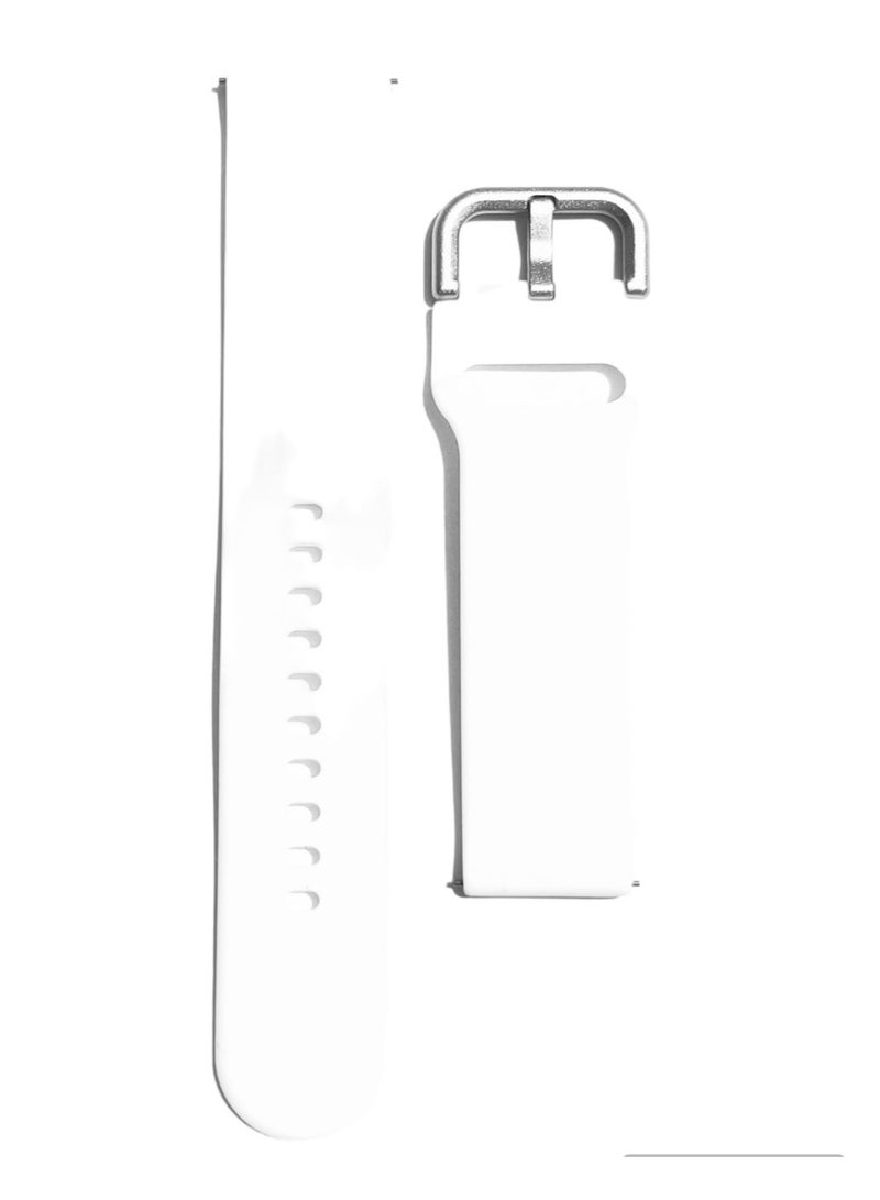 Replacement Silicone Strap 22mm For Xiaomi Watch Color Sport Color 2 S1 Active/ Huami Amazfit GTR 47mm GTR 3 Pro -White - Image 3