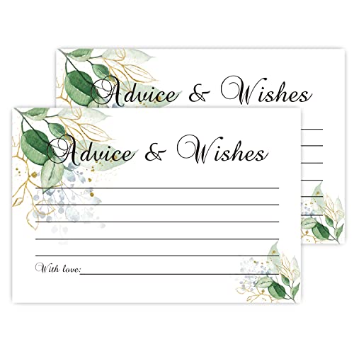 FARHTINANFX 50 Advice And Wishes For The New Mr And Mrs, Bride And Groom Weddings, Bridal Showers, Marriage Advice Cards(4" x 6") - Image 1