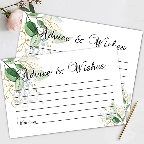 FARHTINANFX 50 Advice And Wishes For The New Mr And Mrs, Bride And Groom Weddings, Bridal Showers, Marriage Advice Cards(4" x 6") - Image 2