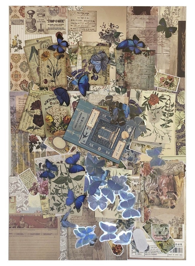 Vintage Scrapbook Supplies Pack for Art Journaling Bullet Junk Journal Planners DIY Paper Stickers Craft Kits Notebook Collage Album Aesthetic Cottagecore Picture Frames（230pcs）