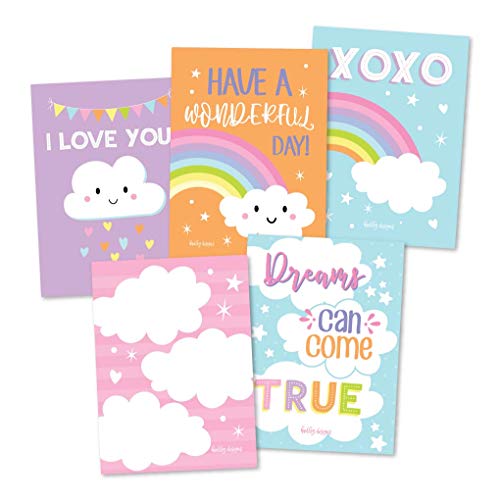 Hadley Designs Lunch Box Notes for Kids – 25 Inspirational & Motivational Lunchbox Notes for Girls, Unicorn Lunch Box Cards with Positive Affirmations, Encouraging Messages for Kindergarten, Children & Teens - Image 4