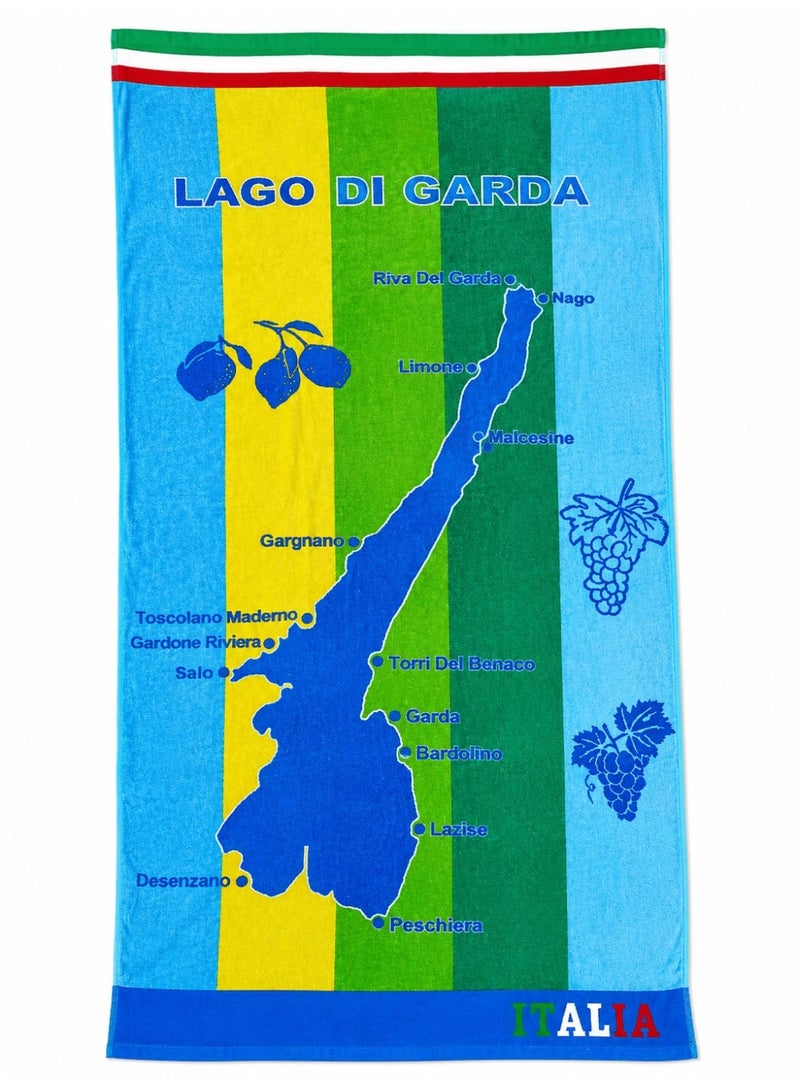 Large cotton beach towel, 90x165 cm - Image 2