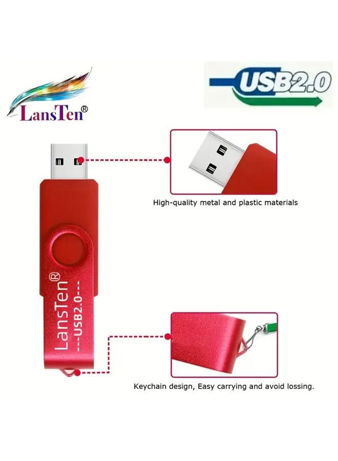 LansTen 8GB USB Flash Drive with LED Light for Storage and Backup - Image 4