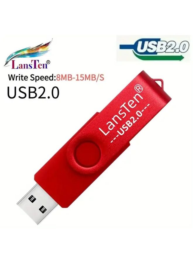 LansTen 8GB USB Flash Drive with LED Light for Storage and Backup - Image 1