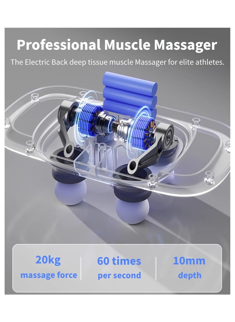General - 4 Head Massager Deep Tissue Massage Gun Intelligent Timing Powerful Performance Long Battery Life Quiet Design with LED Display - Image 1