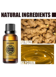 EELHOE Ginger Essential Oil ,Of Essential Oil For Abdominal Fat Removal ,Accelerate Metabolism Burn Calories Beautiful Curve 30ml  - Image 3