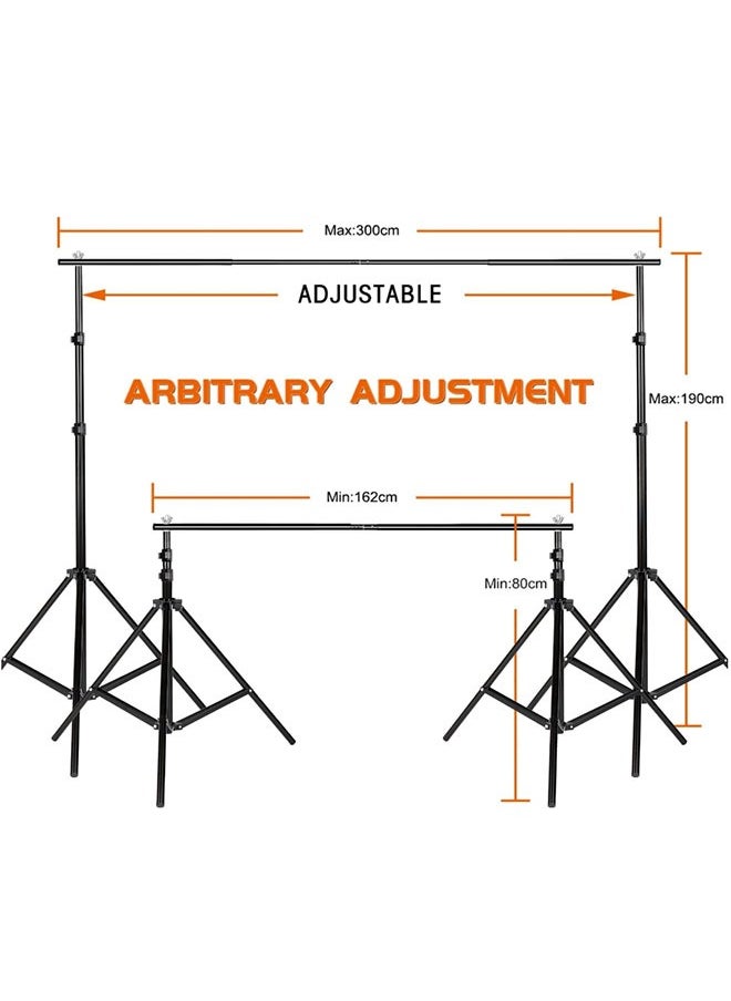 NEELABIL Video Studio Heavy Duty Adjustable Backdrop Kit 10x7Ft (WxH)   With Carry Bag  - Image 4