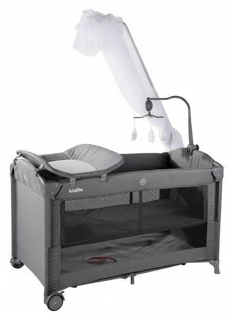 Baby Playpen Bedside Crib Co Sleeping crib Drop side bed travel cot drop side different levels with  Anti-Mosquito net and toys code(T702L )