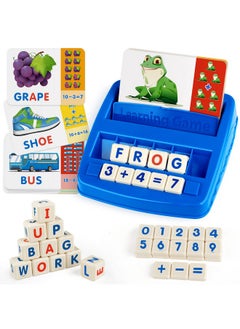 Coogam Coogam Matching Letter Game, Alphabet Spelling Reading Flash Cards, Math Number Words Puzzle Montessori Early Learning Educational Gift Toys for 3 4 5 Year Old Kids  - Image 1