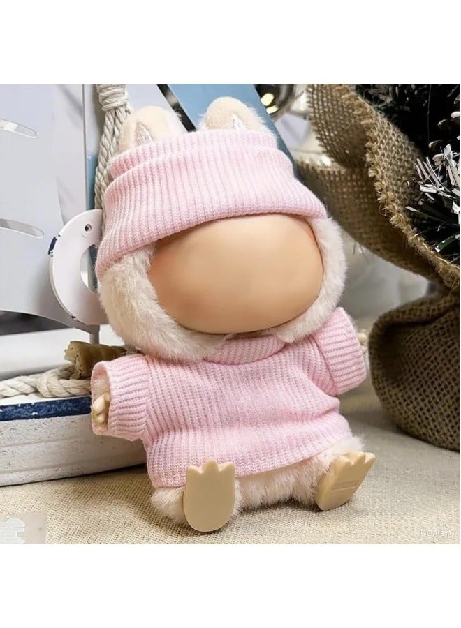 GGEROU Clothes for Labubu Kawaii Clothes Outfits Doll Accessories Suit Cute Chic Style Overalls Set DIY Dress Up Doll Clothing(NO Doll) (Pink/B) - Image 2