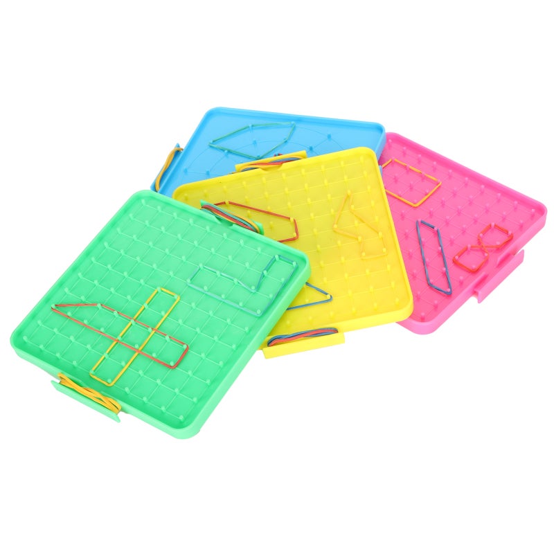Nail Board Toy: 1 Plastic Set With Smooth Round Corners - Friction & Corrosion Resistant Pegboard Set For Home Classroom Hands-on Training & Logical Thinking Development - Image 3