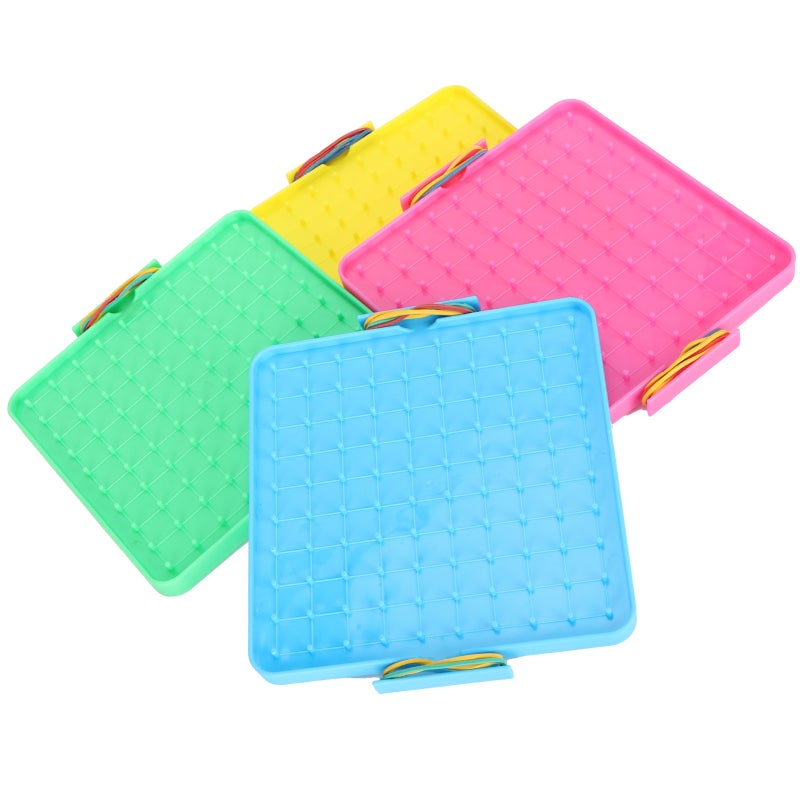 Nail Board Toy: 1 Plastic Set With Smooth Round Corners - Friction & Corrosion Resistant Pegboard Set For Home Classroom Hands-on Training & Logical Thinking Development - Image 4