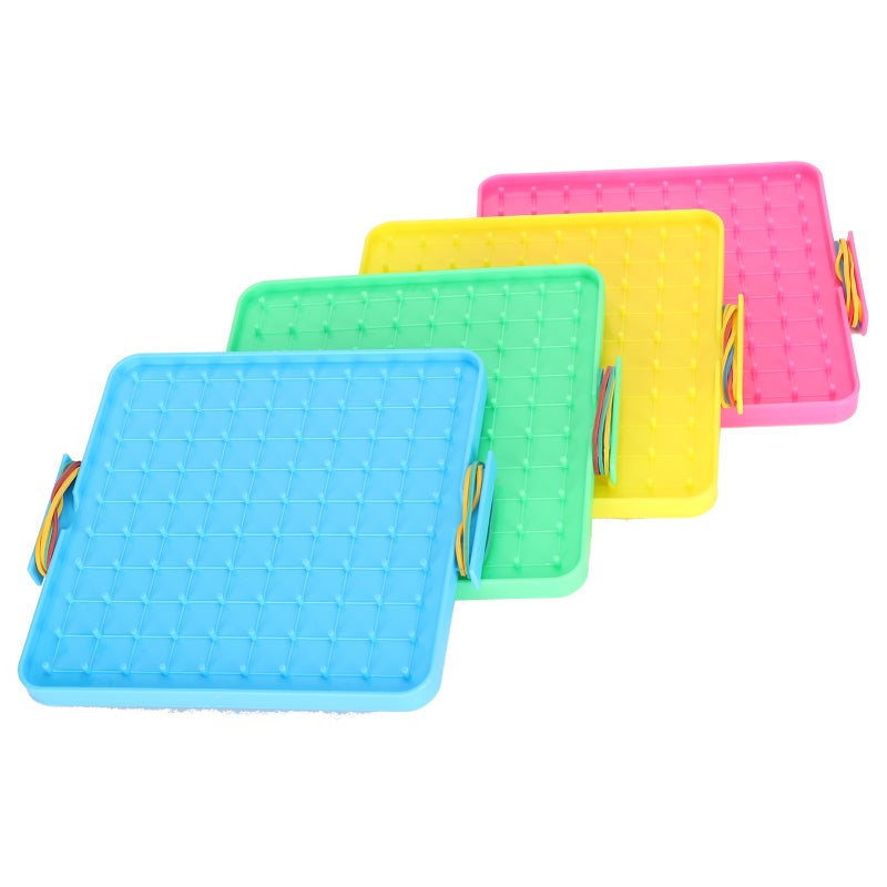 Nail Board Toy: 1 Plastic Set With Smooth Round Corners - Friction & Corrosion Resistant Pegboard Set For Home Classroom Hands-on Training & Logical Thinking Development - Image 1