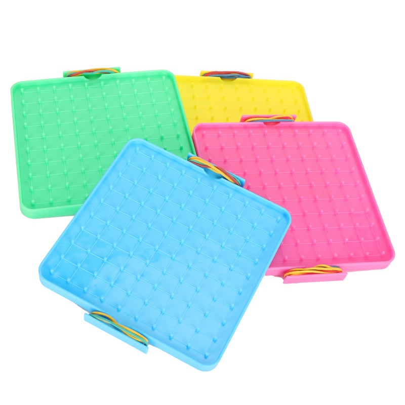 Nail Board Toy: 1 Plastic Set With Smooth Round Corners - Friction & Corrosion Resistant Pegboard Set For Home Classroom Hands-on Training & Logical Thinking Development - Image 5