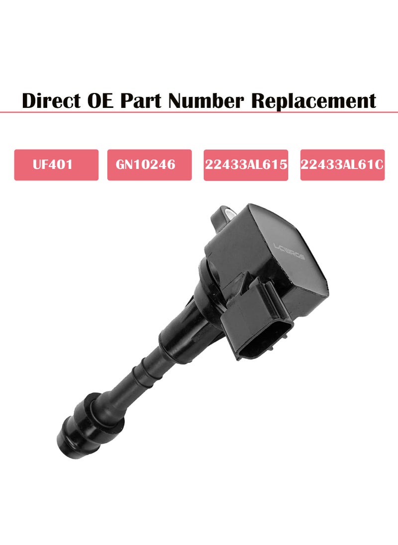 LCWRGS Set of 6 Ignition Coil Pack Fits for 2003 2004 2005 2006 2007 2008 Nissan 350Z Infiniti FX35 G35 M35 V6 3.5 Coil Packs Replaces# UF401, 22448AL61C  - Image 3