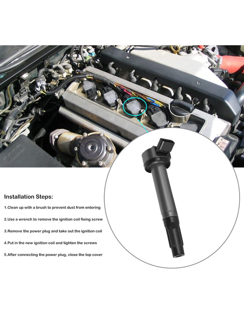 LCWRGS Set of 6 Ignition Coil Pack Fits for 2003 2004 2005 2006 2007 2008 Nissan 350Z Infiniti FX35 G35 M35 V6 3.5 Coil Packs Replaces# UF401, 22448AL61C  - Image 5