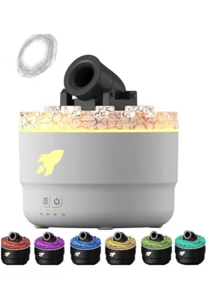 TIGER Cannon Blast Aroma Humidifier & Diffuser – Ultra-Quiet Cool Mist Vaporizer with Soft LED Light – Stylish Cannon Turret Design in Yellow Cane Finish – 2-in-1 Essential Oil Diffuser & Air Humidifier for Bedroom, Office, Car – Improves Air Quality & Mood - Image 1