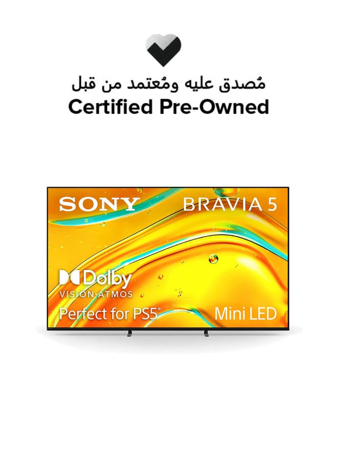Sony Certified Pre Owned - 55" Bravia 5 Android Smart TV - 4K XR-55XR50 Black - Image 1