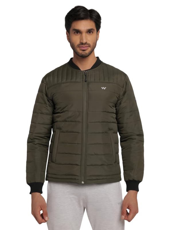 Wildcraft Men Polyester Standard Length Stylish 516_ Husky Rider Winter Jacket Full Sleeve (L,Olive) - Image 1
