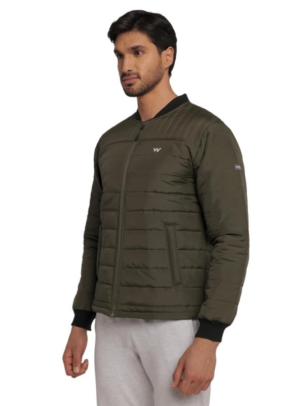 Wildcraft Men Polyester Standard Length Stylish 516_ Husky Rider Winter Jacket Full Sleeve (L,Olive) - Image 3