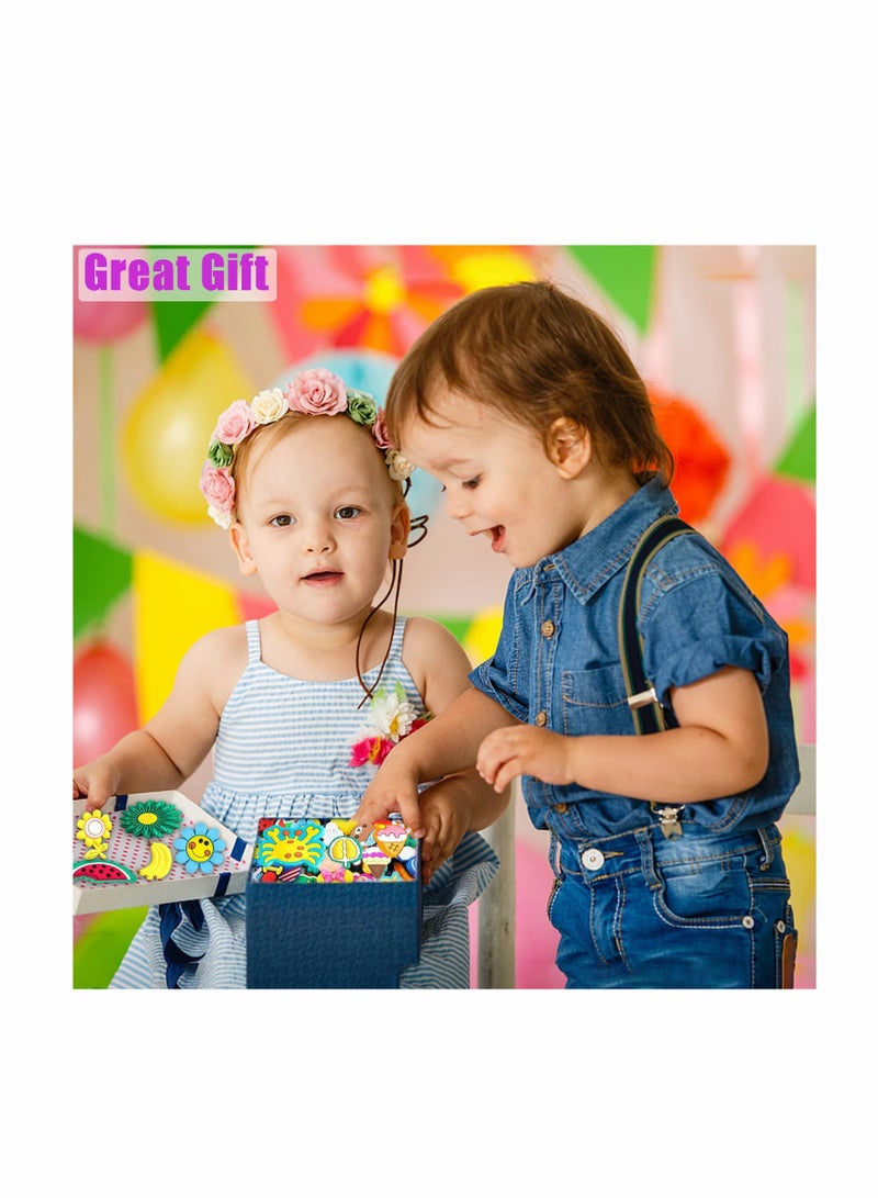 KASTWAVE Shoe Decoration Charms, 100Pcs Assorted  Croc Charm, Croc Jibbitz Accessories for Crocs Shoe - Image 2