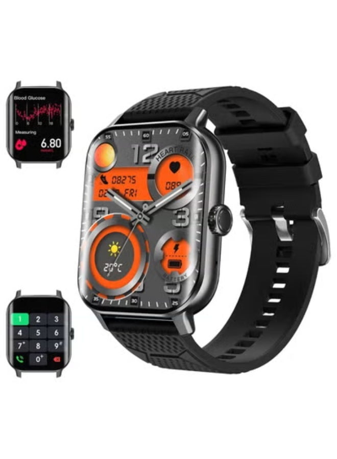 AROAQ Smartwatch, Smart Watch for Men Women, Big Screen Health Fitness Watches with Sleep/B,P Monitor/Health Monitor Pedometer, Smartwatch for iOS Android Phones  - Image 1