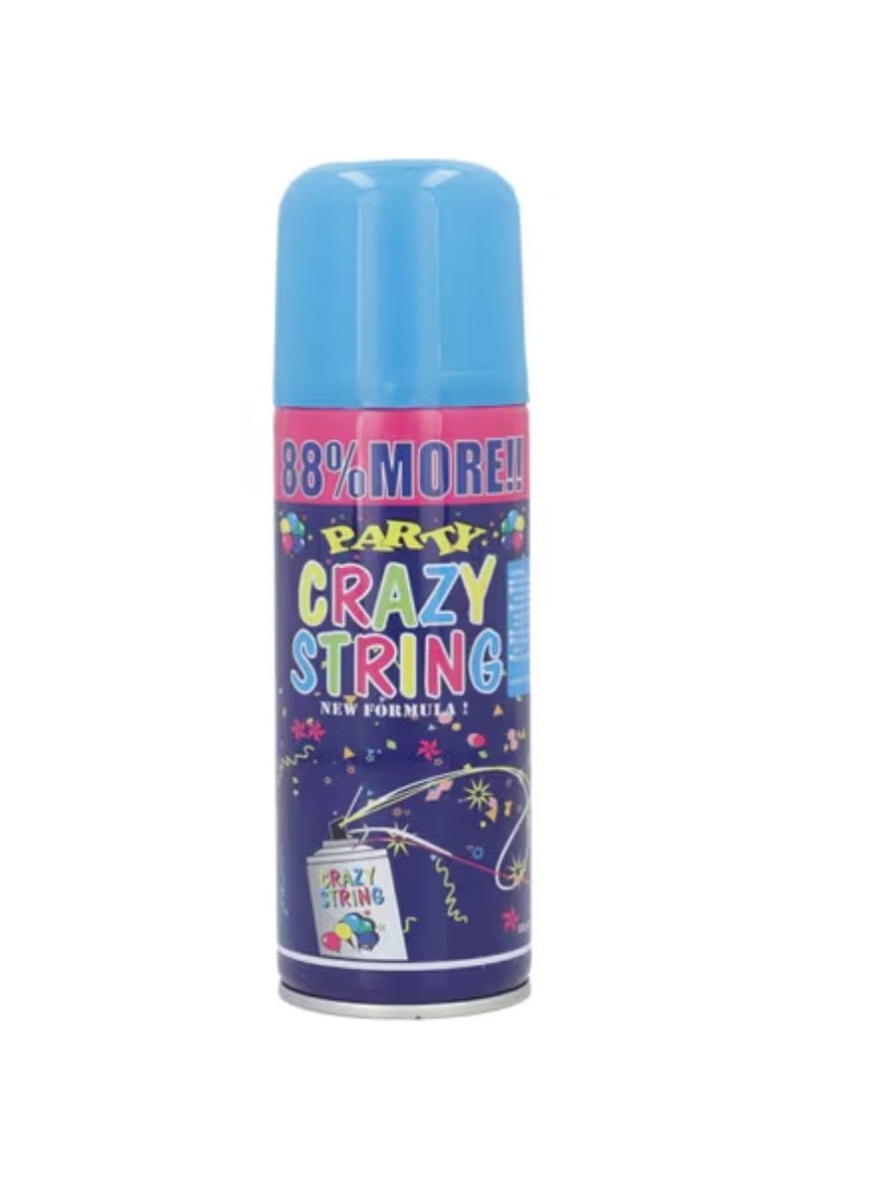 Yuwell - Pack Of 6 Pcs Party Crazy String Spray Fun Party Streamer Spray 350ML Each Spray String In A Can For Children's Parties, Party Supplies Perfect For Kids Parties And Events Multicolor - Image 1