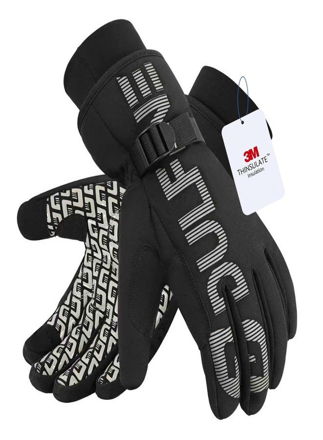DULFINE Waterproof & Windproof -30°F Winter Work Gloves for Men/Women, 3M Thinsulate Thermal Lining Touch Screen Warm Gloves for Outdoor Ski,Cycling,Motorcycle - Image 1