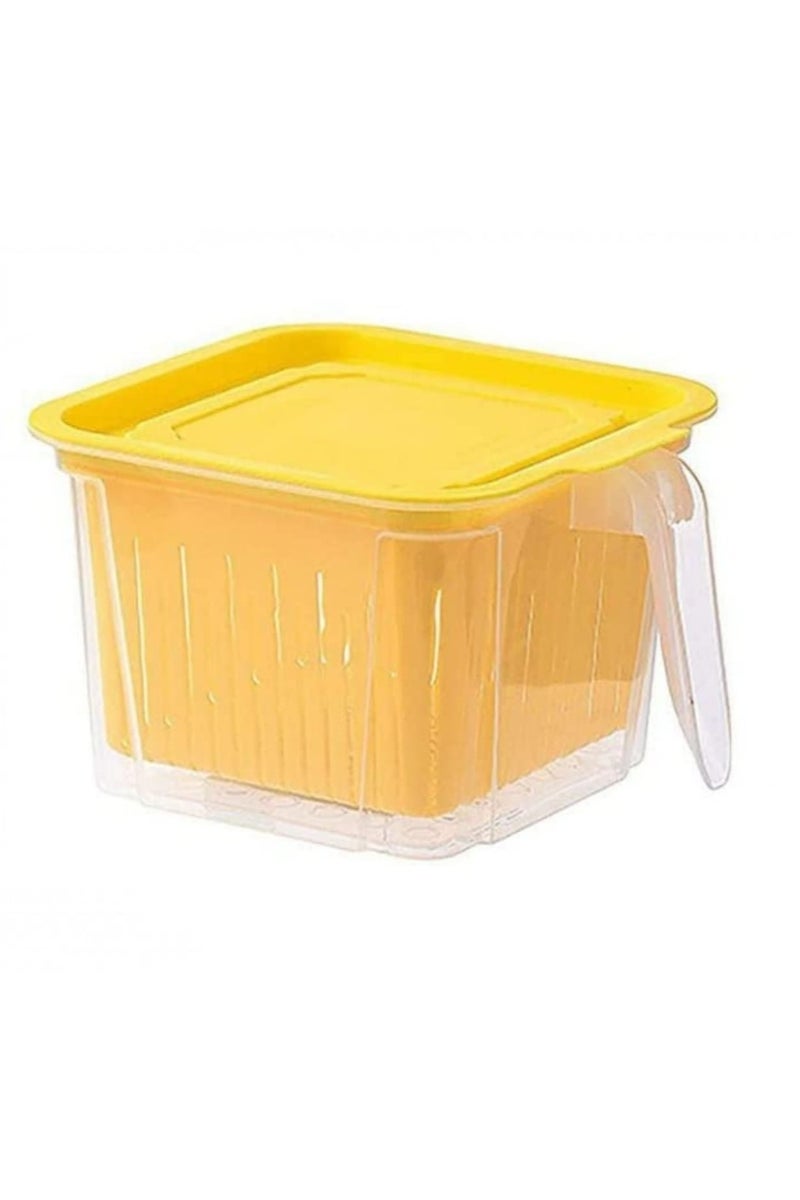 DARIYAH Plastic receptacle basket with handle kitchen drainage box refrigerator XQ-024A - Image 1