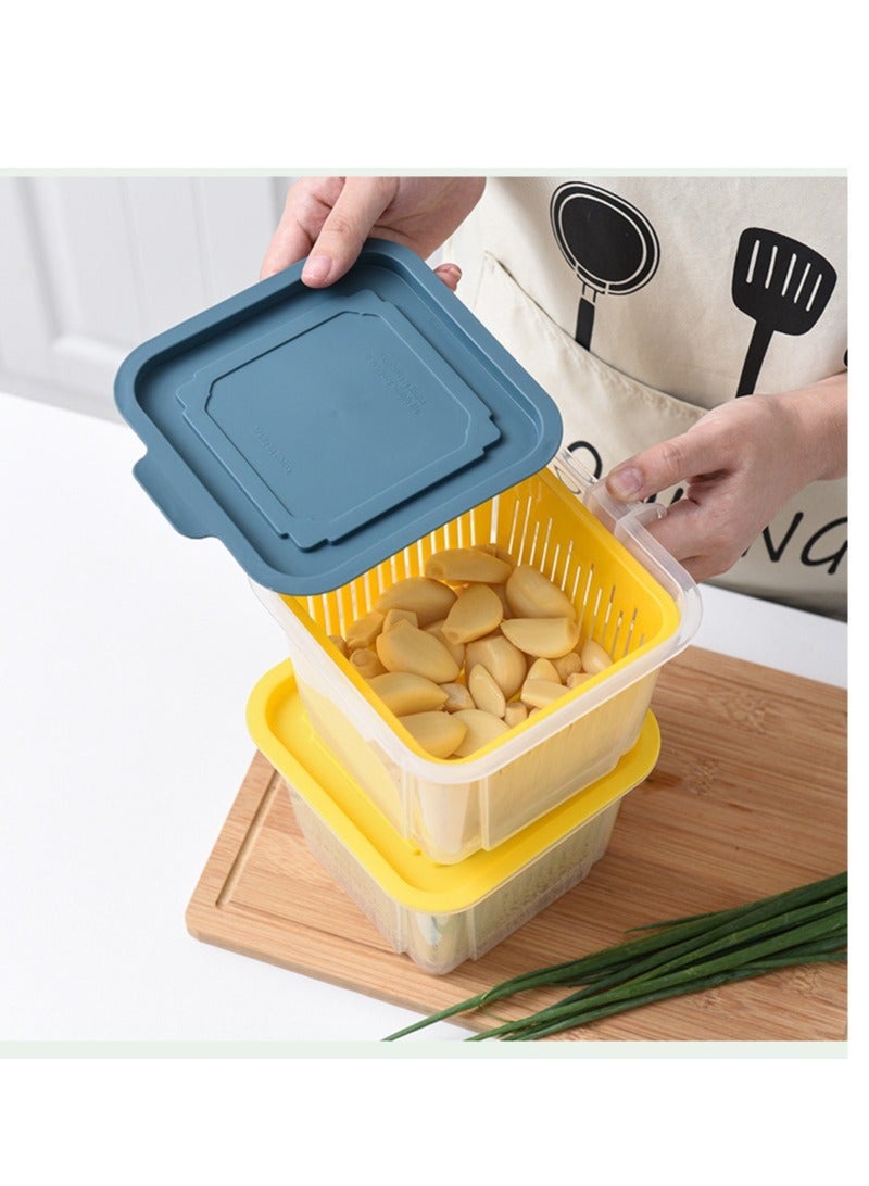 DARIYAH Plastic receptacle basket with handle kitchen drainage box refrigerator XQ-024A - Image 5