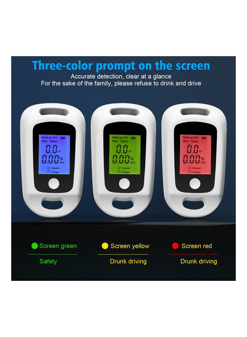 SOLARAE Portable Alcohol Tester Alcohol Breathalyzer, Digital Led Display Quick Response, Professional Accurate Detection Breath Analyzer Detector for Family, Personal, Driver - Image 4