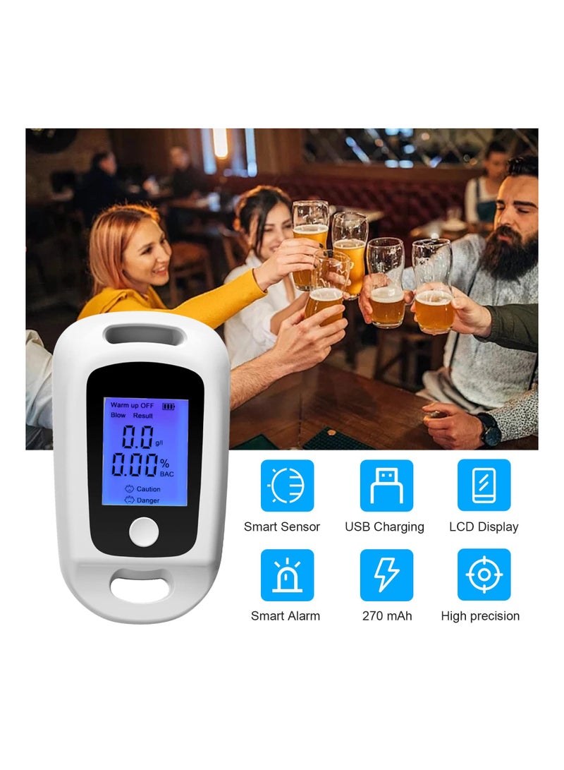SOLARAE Portable Alcohol Tester Alcohol Breathalyzer, Digital Led Display Quick Response, Professional Accurate Detection Breath Analyzer Detector for Family, Personal, Driver - Image 5