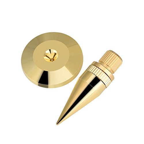 ZERONE طقم وسادة مسمار مكبر الصوت، 8 أزواج 6 × 36 مم مسمار نحاسي لعزل مكبر الصوت مع قاعدة وسادة قدم لمكبر الصوت، المضخم، مشغل CD DVD، جهاز تسجيل، هيكل، آلة - Image 4