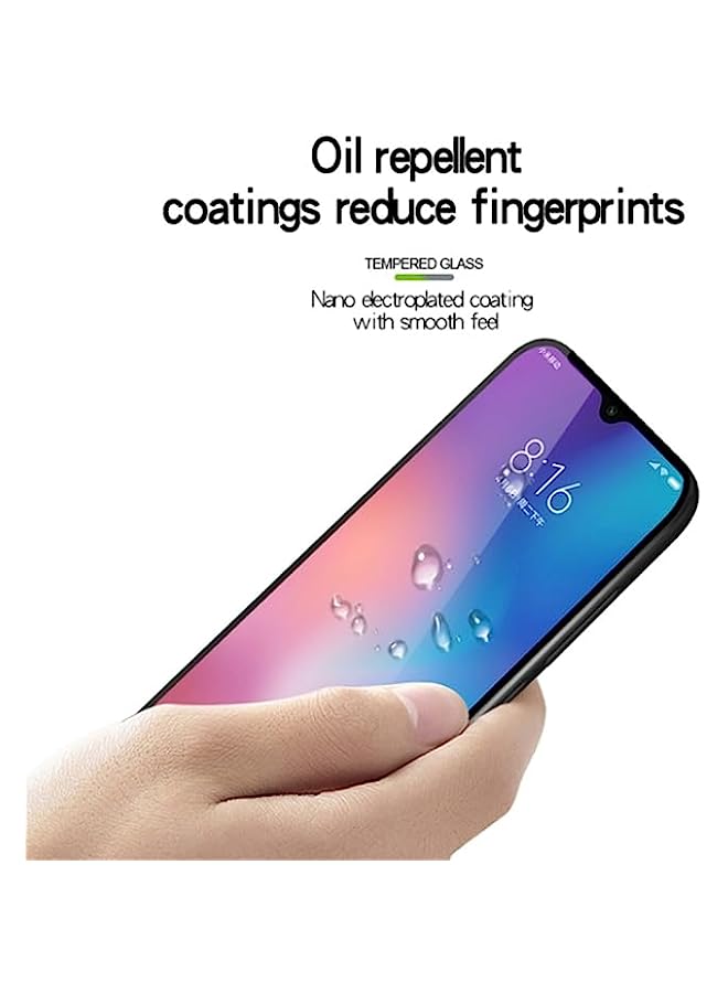 MOFI Tempered Glass Screen Protector Compatible MOFI 9H 2.5D Full Screen Tempered Glass Film for Xiaomi Mi 9 SE Black - Image 3