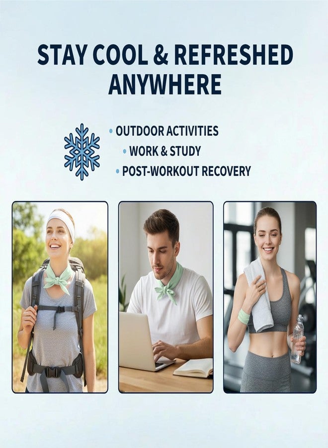 coldpa Ice Wraptor Cooling Bandana with 6 Reusable Cryosheet Inserts, 2.5x15 Inch, Adjustable Neck Wrap for Pain Relief, Lightweight Freeze-Activated Ice Therapy - Image 3