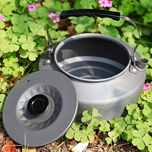 docooler Camping Tea kettle Portable Water Kettle Teapot Coffee Pot 1.6L / 54fl oz camp coffee pot Camping Kettle - Image 5